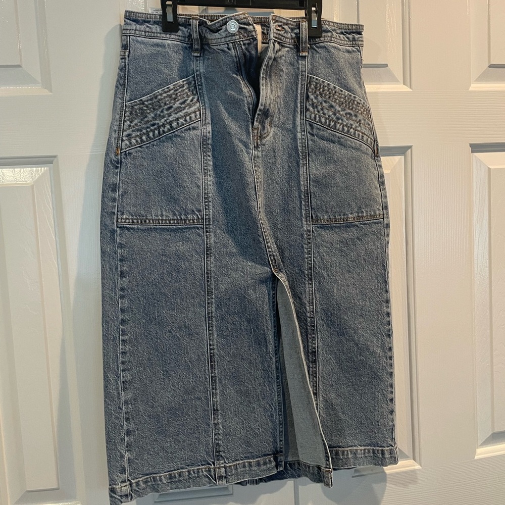 Habitual Front Split Jean Skirt Size 6
